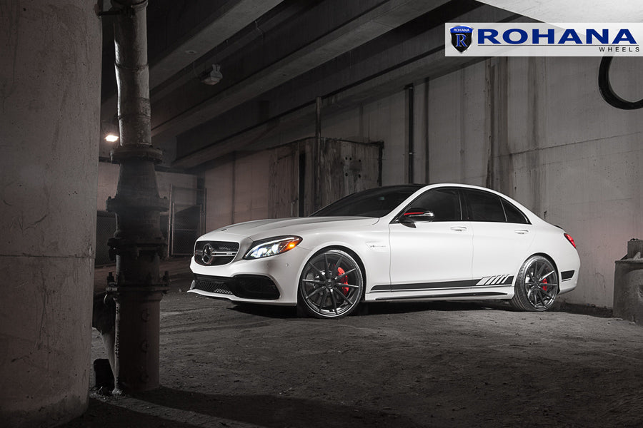 20" ROHANA RFX1 BLACK CONCAVE WHEELS RIMS FITS INFINITI M35 M45