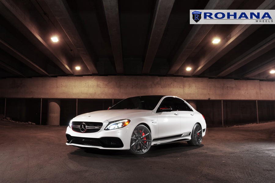 20" ROHANA RFX1 BLACK CONCAVE WHEELS RIMS FITS INFINITI M35 M45