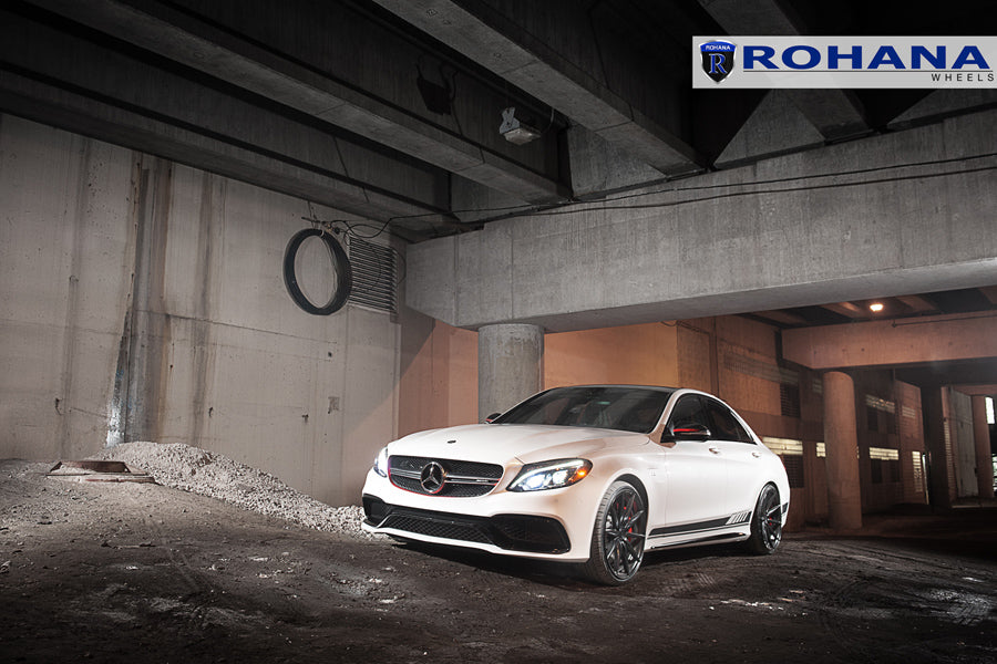 20" ROHANA RFX1 BLACK CONCAVE WHEELS RIMS FITS INFINITI M35 M45