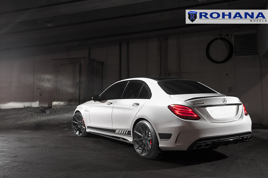 20" ROHANA RFX1 BLACK CONCAVE WHEELS RIMS FITS INFINITI M35 M45