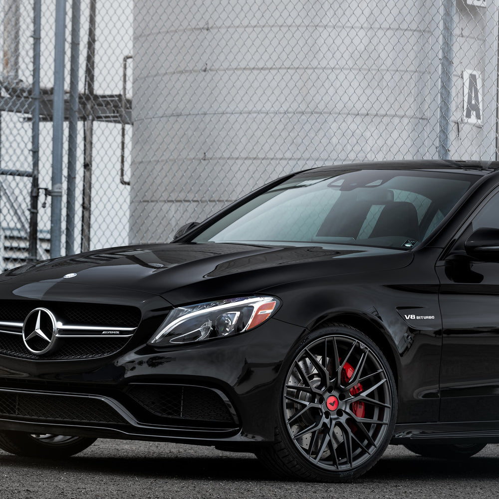 20" Vorsteiner V-FF 107 Concave Black Wheels Rims Fits Mercedes W205 C63 AMG