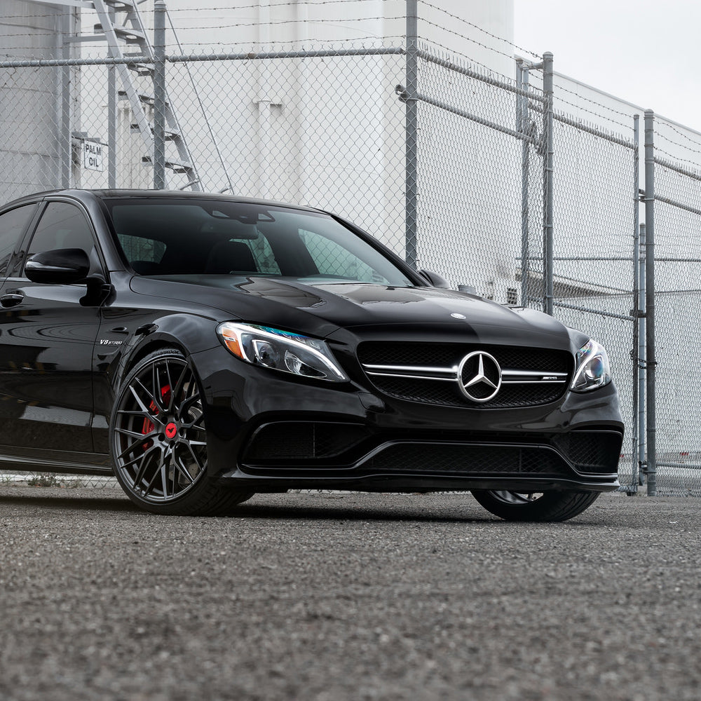 20" Vorsteiner V-FF 107 Concave Black Wheels Rims Fits Mercedes W205 C63 AMG