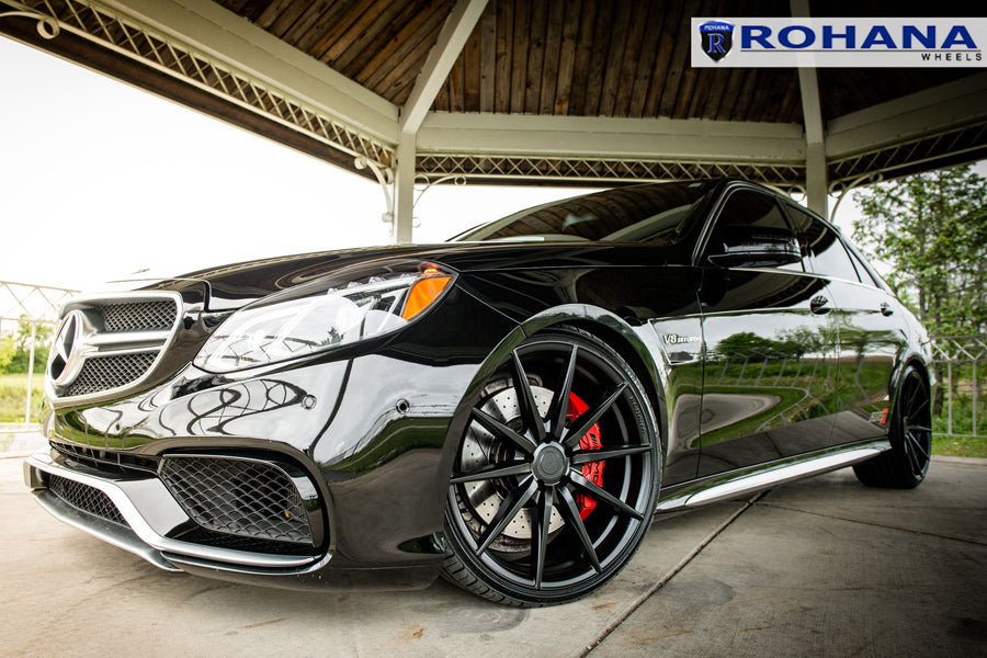 20" ROHANA RFX1 BLACK CONCAVE WHEELS RIMS FITS INFINITI M35 M45