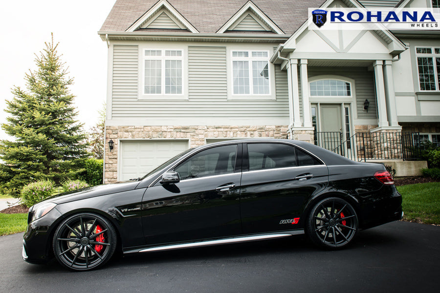 20" ROHANA RFX1 BLACK CONCAVE FORGED 20X10 20X12 WHEELS RIMS FITS NISSAN GTR