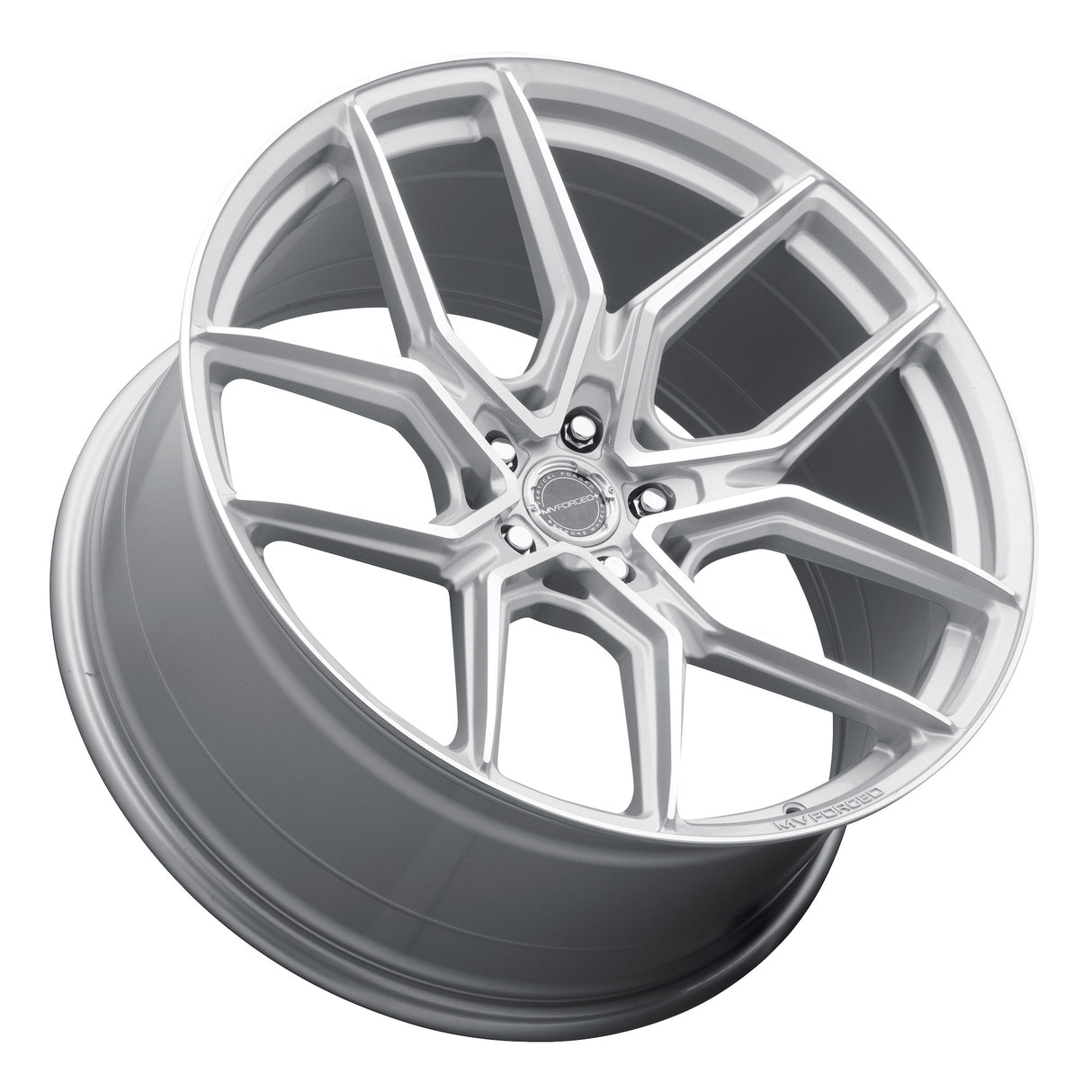 22" MV Forged MVF5 Silver 22X9.5 Concave Wheels Rims Fits Ford Mustang Mach-E