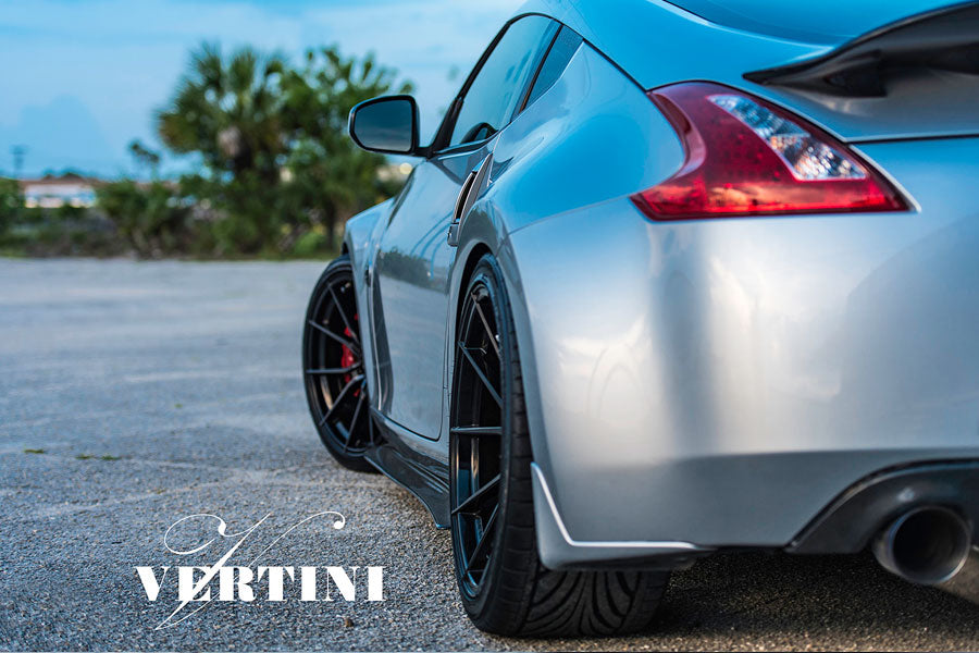 19" VERTINI RF1.2 BLACK FORGED CONCAVE WHEELS RIMS FITS INFINITI M37 M56