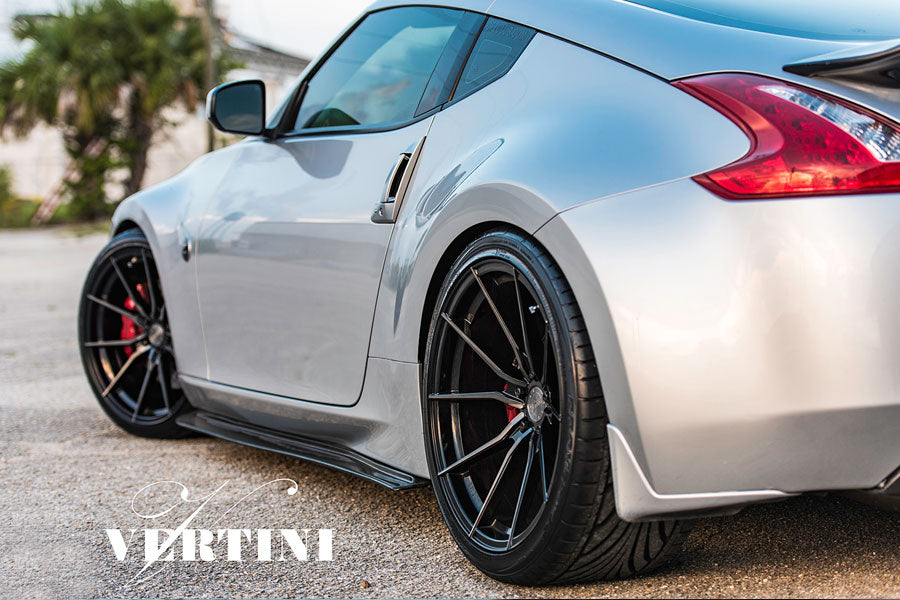 19" VERTINI RF1.2 BLACK FORGED CONCAVE WHEELS RIMS FITS INFINITI M37 M56