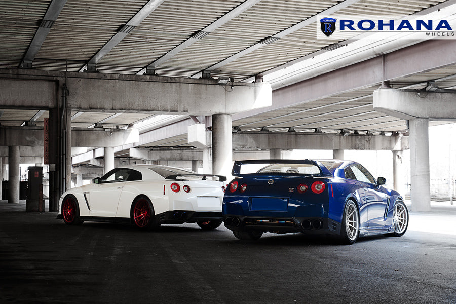 20" ROHANA RFX2 TITANIUM CONCAVE WHEELS RIMS FITS NISSAN GTR