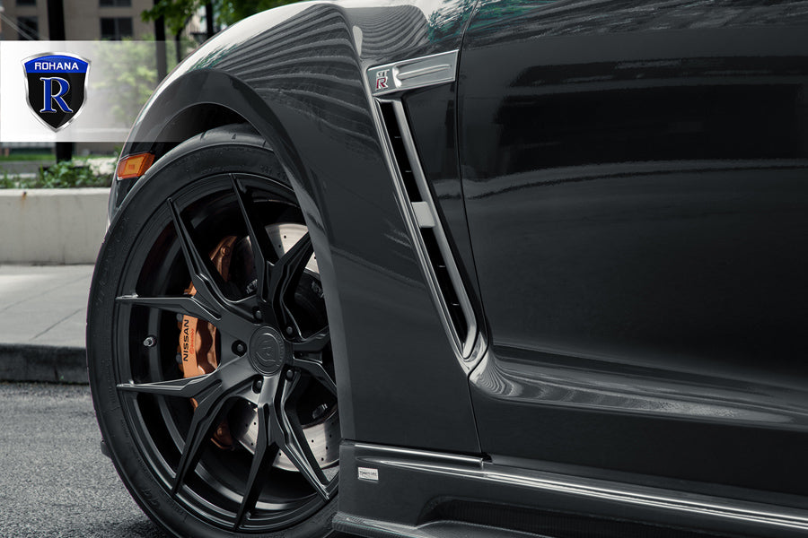 22" ROHANA RFX5 BLACK CONCAVE FORGED WHEELS RIMS FITS PORSCHE CAYENNE GTS TURBO