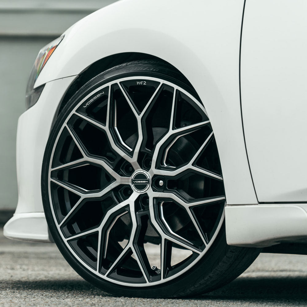 20" Vossen HF2 Black 20X10 20X11 1261 Concave Wheels Rims Fits Nissan GT-R