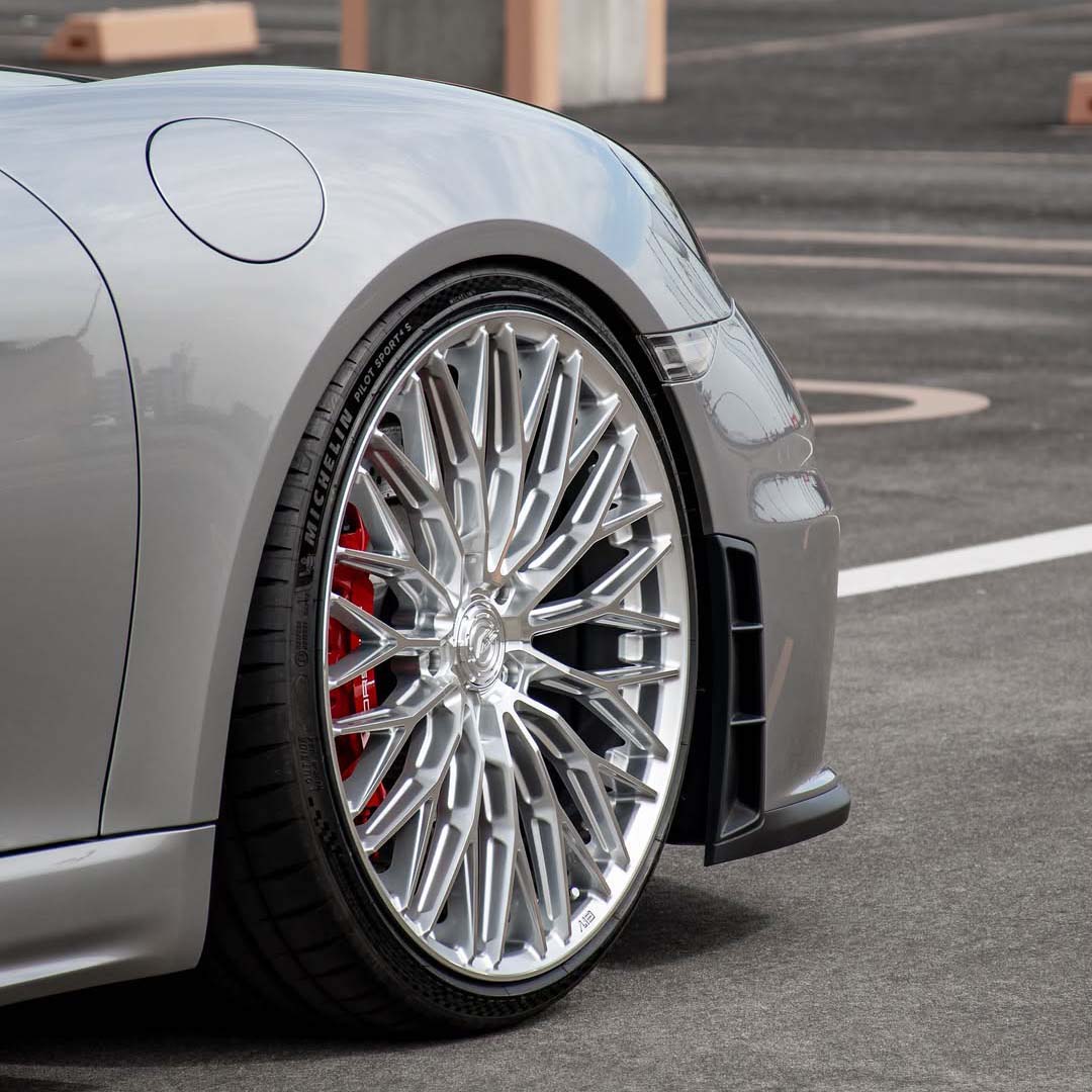 20" AL13 FR100 Silver 20x9 20x10 Concave Wheels Rims Fits Porsche Cayman