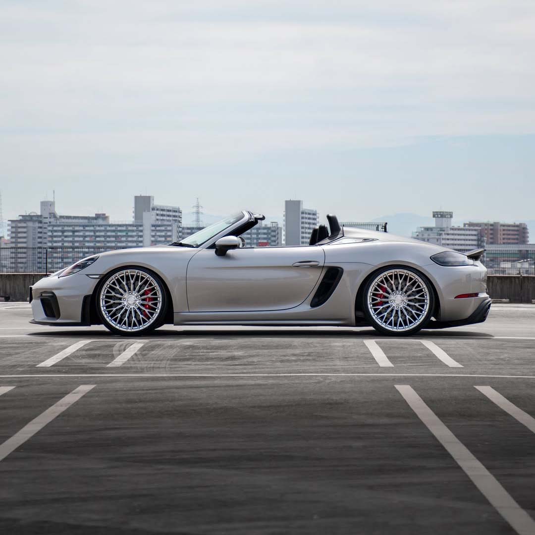 20" AL13 FR100 Silver 20x9 20x10 Concave Wheels Rims Fits Porsche Cayman