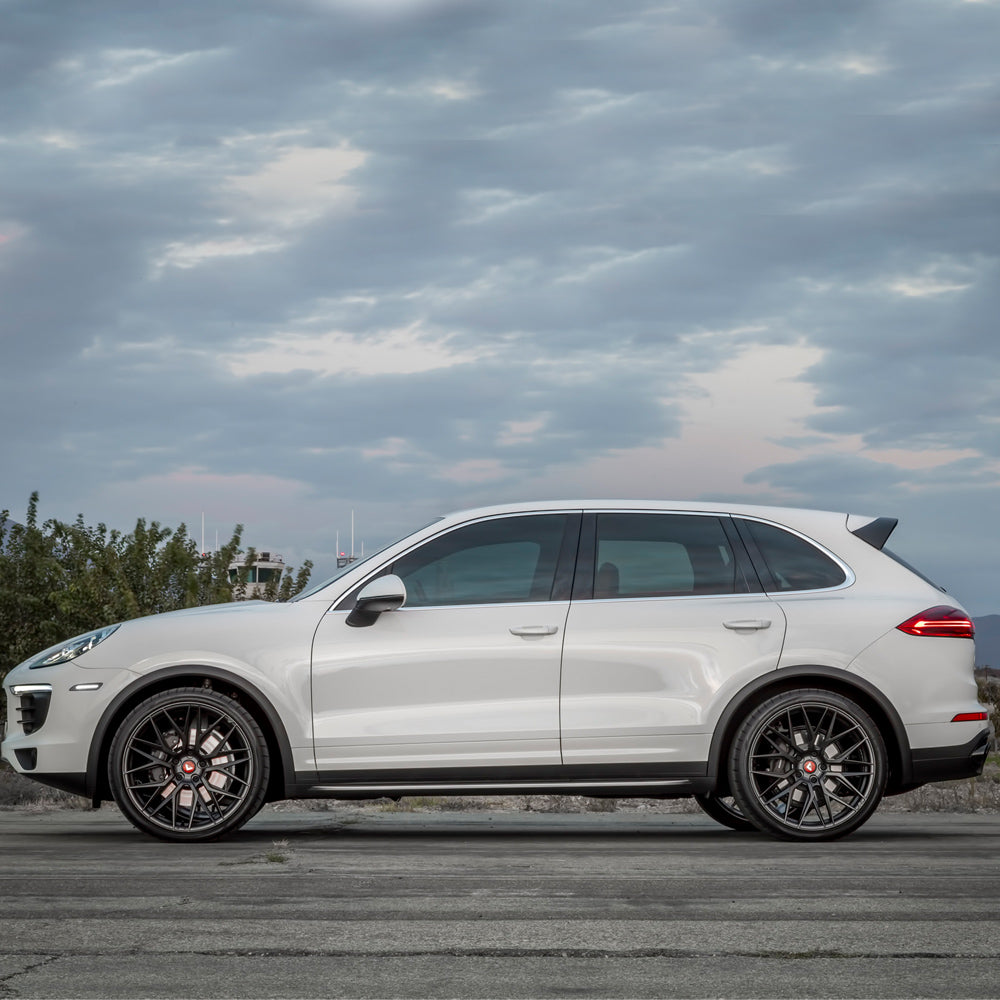 22" Vorsteiner VFF 107 Black Concave Forged Wheels Rims Fits Porsche Cayenne