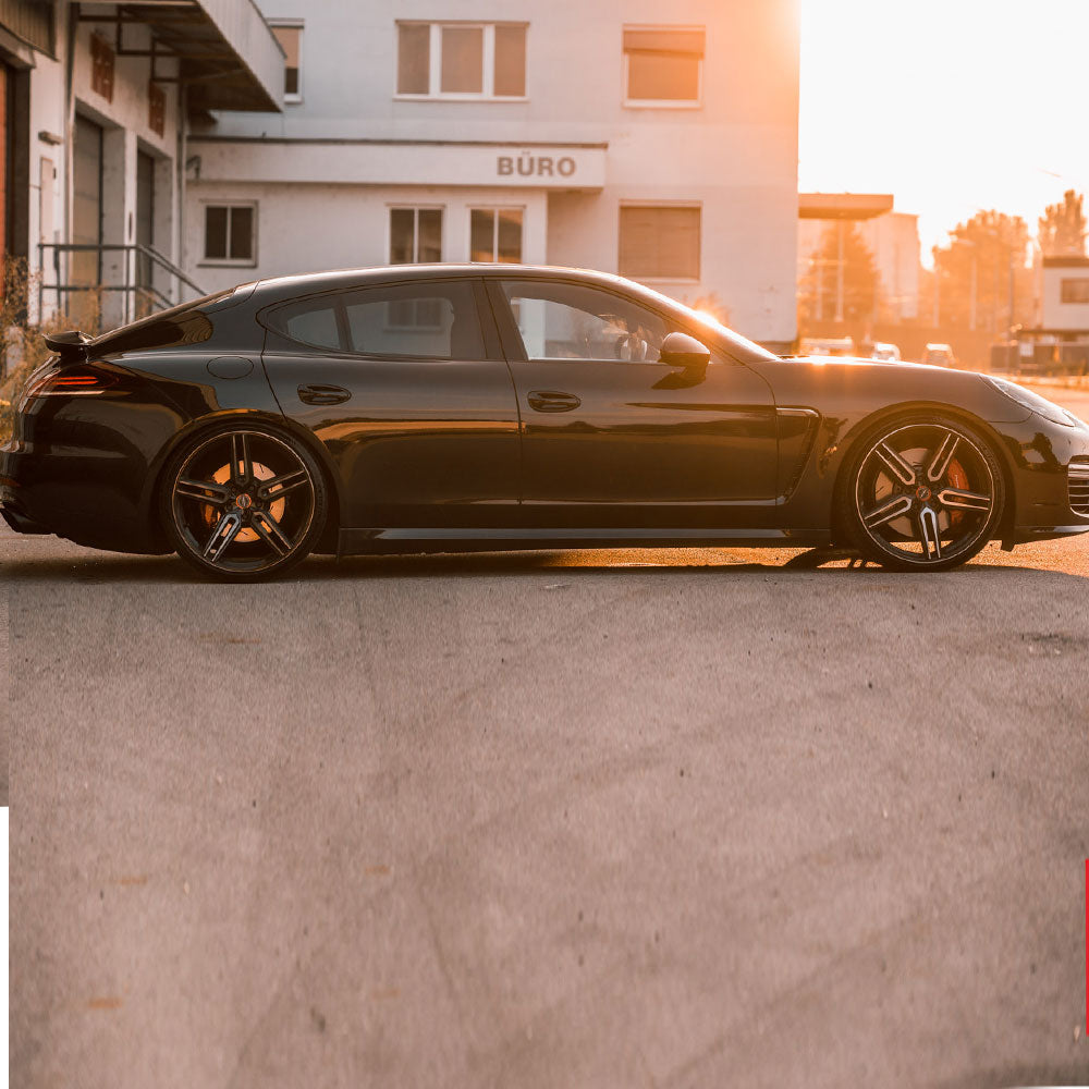 20" Vossen HF1 Black 20x8.5 20x11 1223 Concave Wheels Rims Fits Porsche Panamera