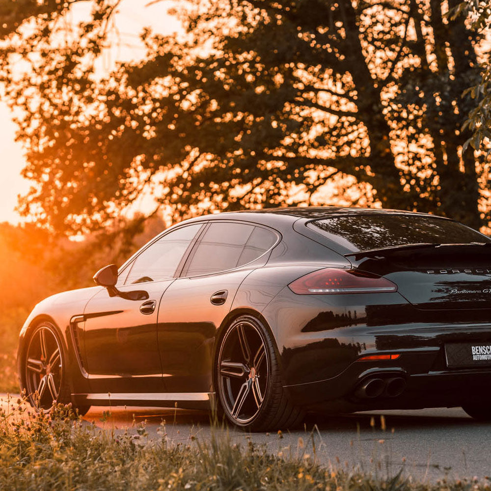 20" Vossen HF1 Black 20x8.5 20x11 1223 Concave Wheels Rims Fits Porsche Panamera