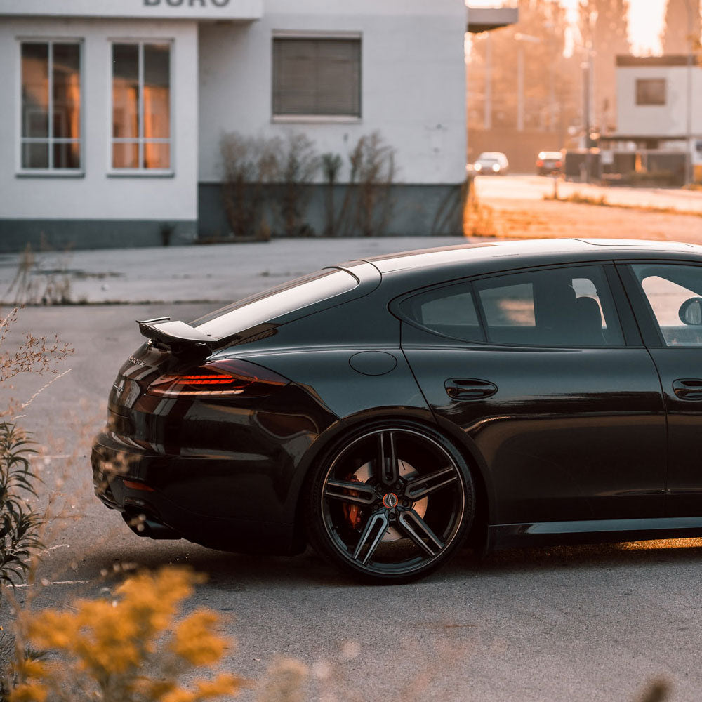 20" Vossen HF1 Black 20x8.5 20x11 1223 Concave Wheels Rims Fits Porsche Panamera