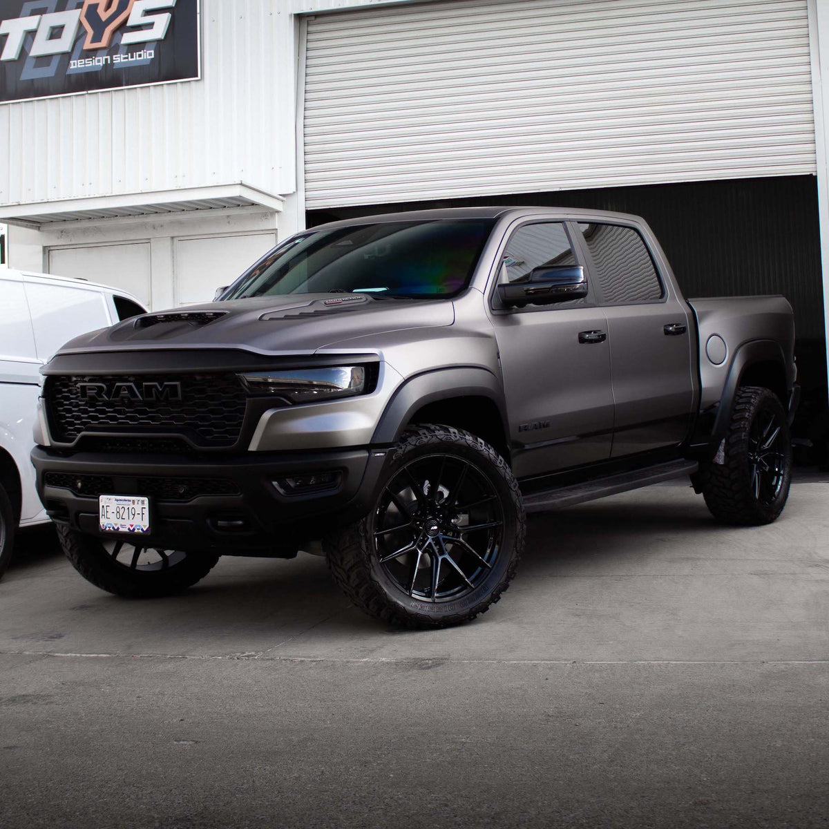 24" AL13 FR66 Gloss Black 24x10 Concave Wheels Rims Fits RAM 1500
