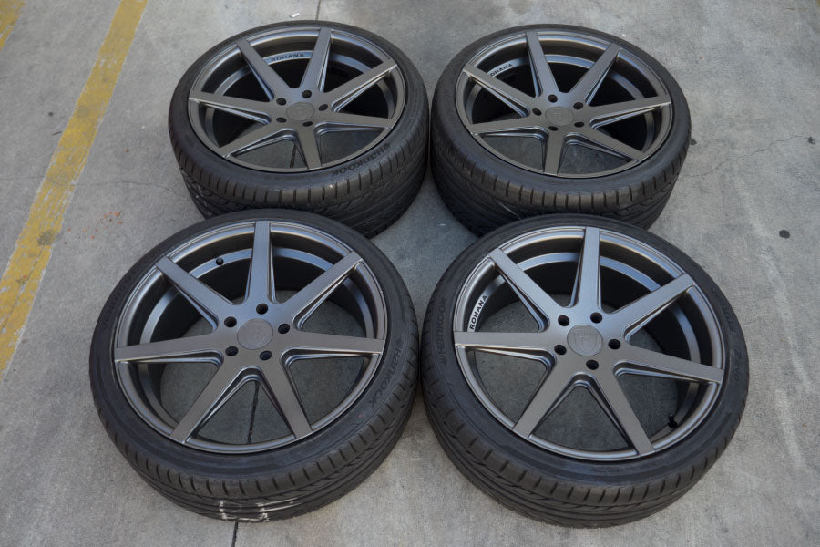 20" ROHANA RC7 GRAPHITE CONCAVE WHEELS RIMS HANKOOK TIRES FITS BMW F32 428i 435i