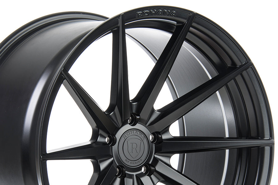 20" ROHANA RFX1 BLACK CONCAVE WHEELS RIMS FITS INFINITI M35 M45