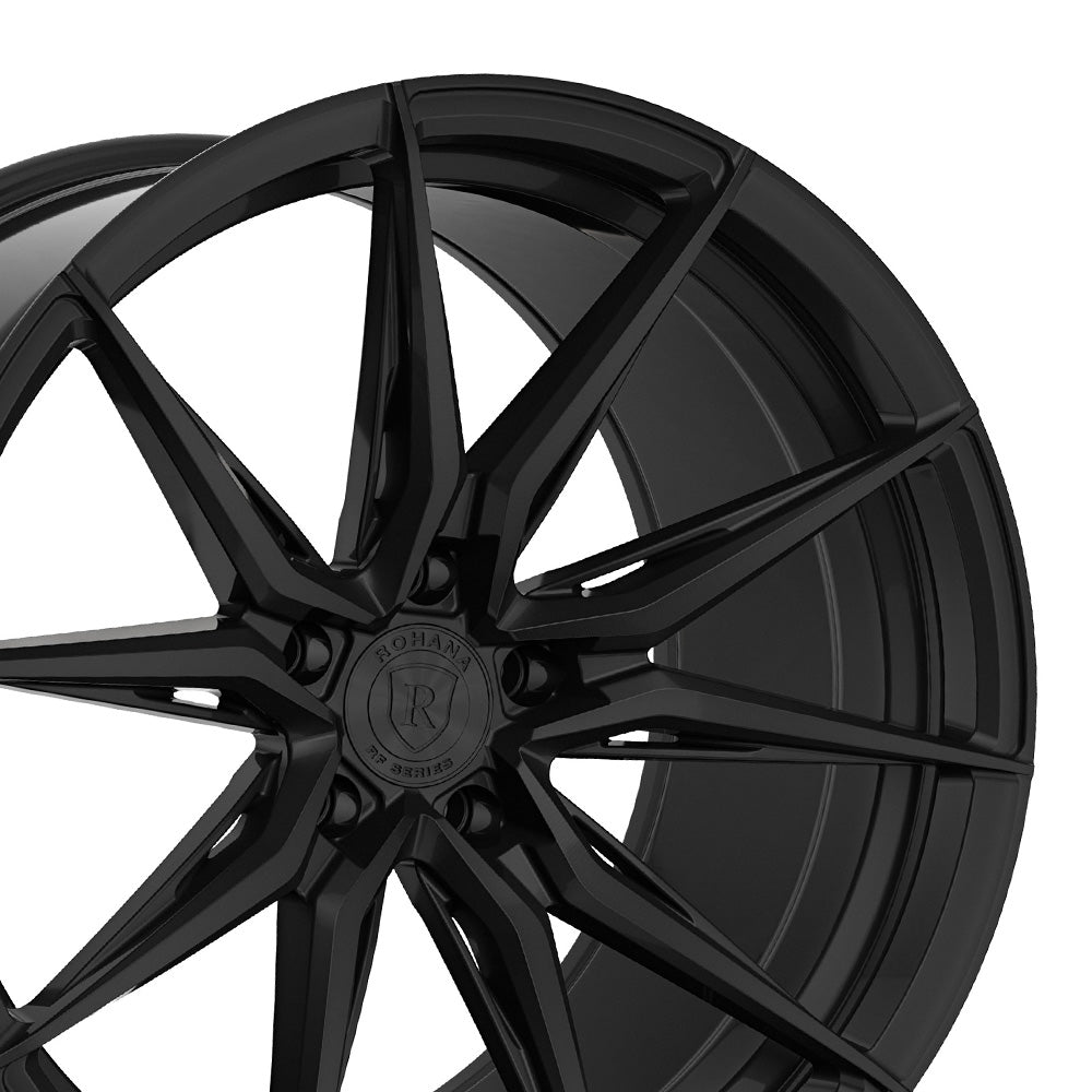 20" Rohana RFX13 Black 20x9 20x10 Concave Wheels Rims Fits Lexus SC300 SC400