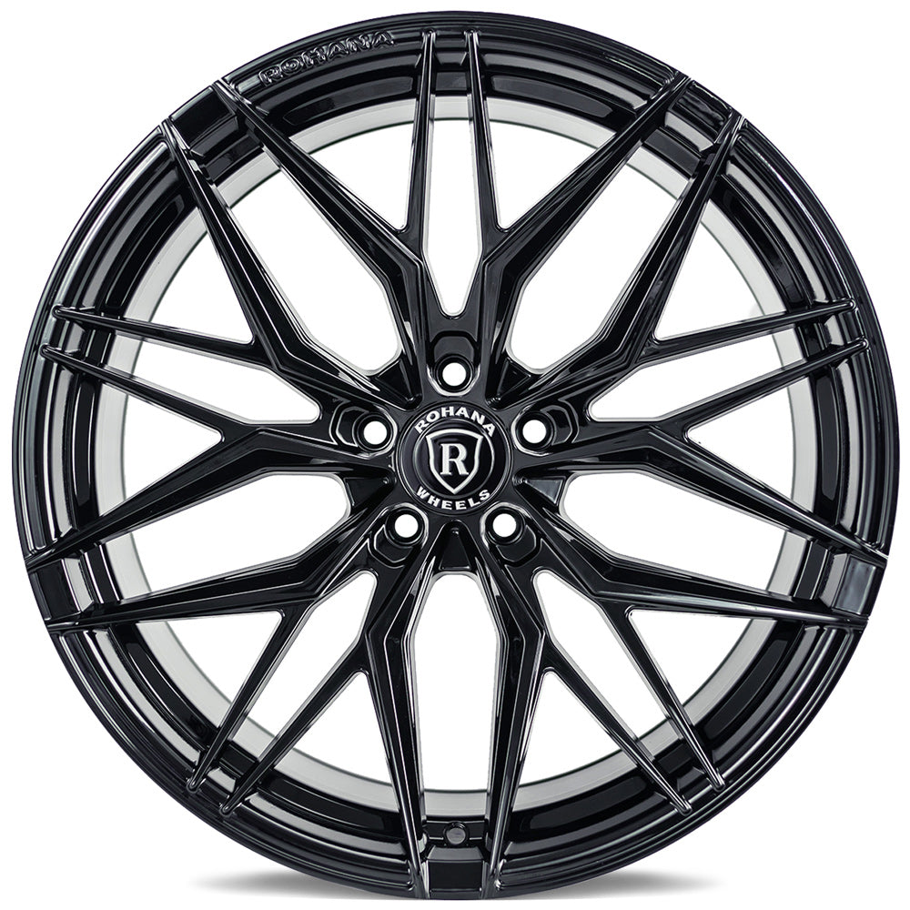 20" Rohana RFX17 Black Forged Concave Wheels Rims Fits Porsche Panamera