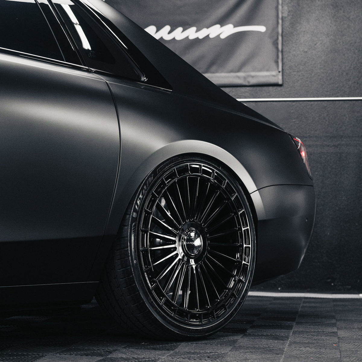 24" MV Forged MVF40 Black 24x10 Wheels Rims Fits Mercedes W463 G500 G550 G63