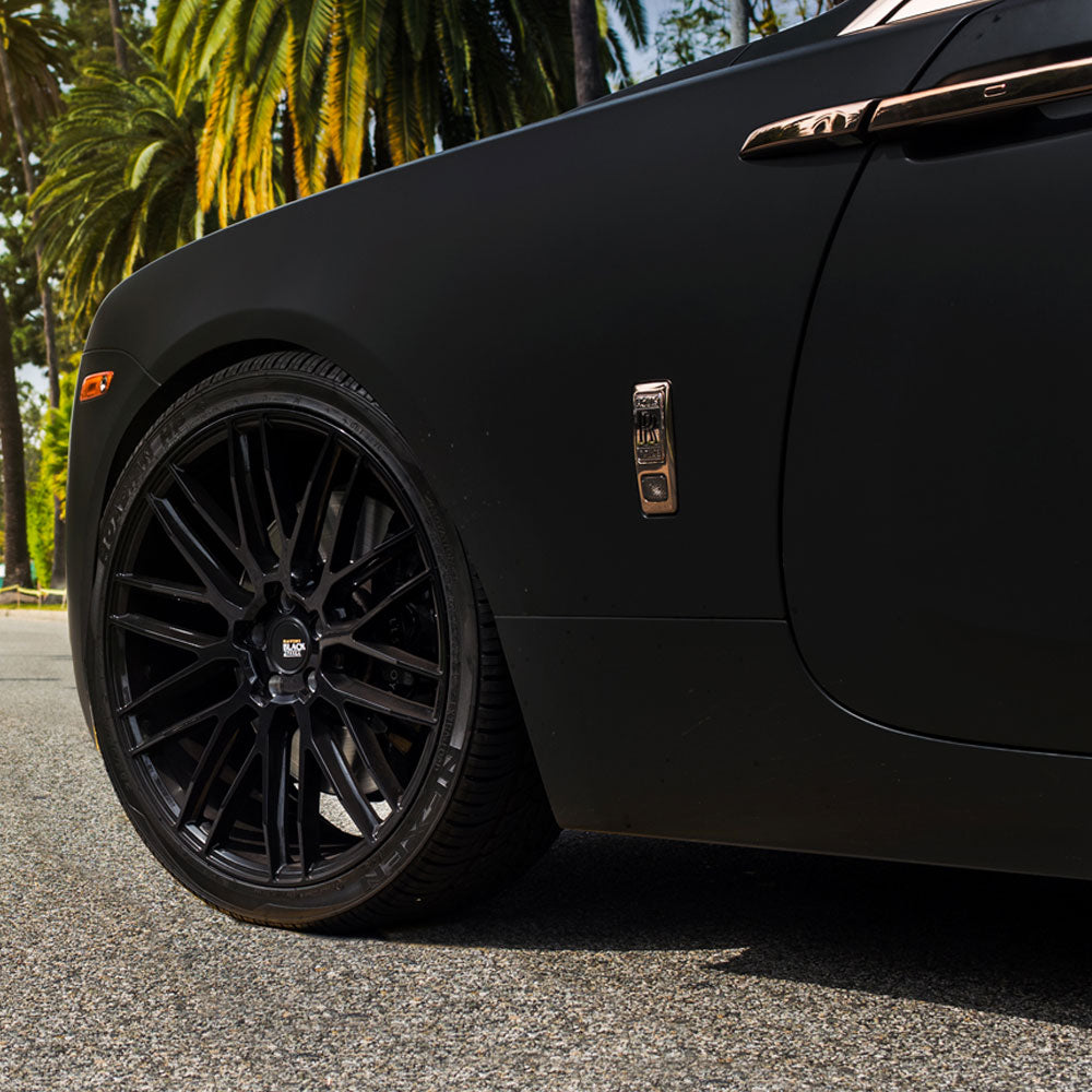 22" SAVINI BM13 BLACK CONCAVE WHEELS RIMS FITS BMW E65 E66 745 750 760