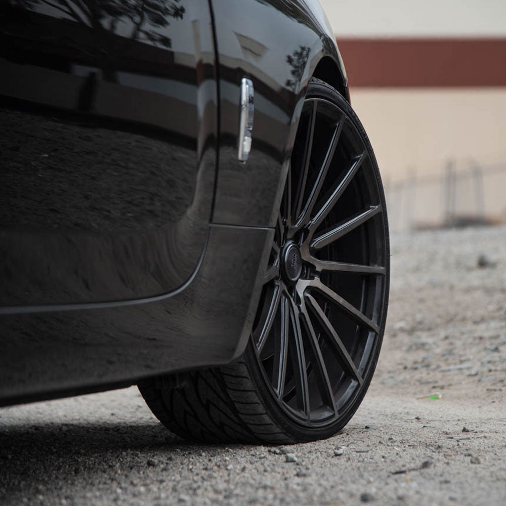 22" SAVINI BM16 BLACK CONCAVE WHEELS RIMS FITS JAGUAR F-PACE