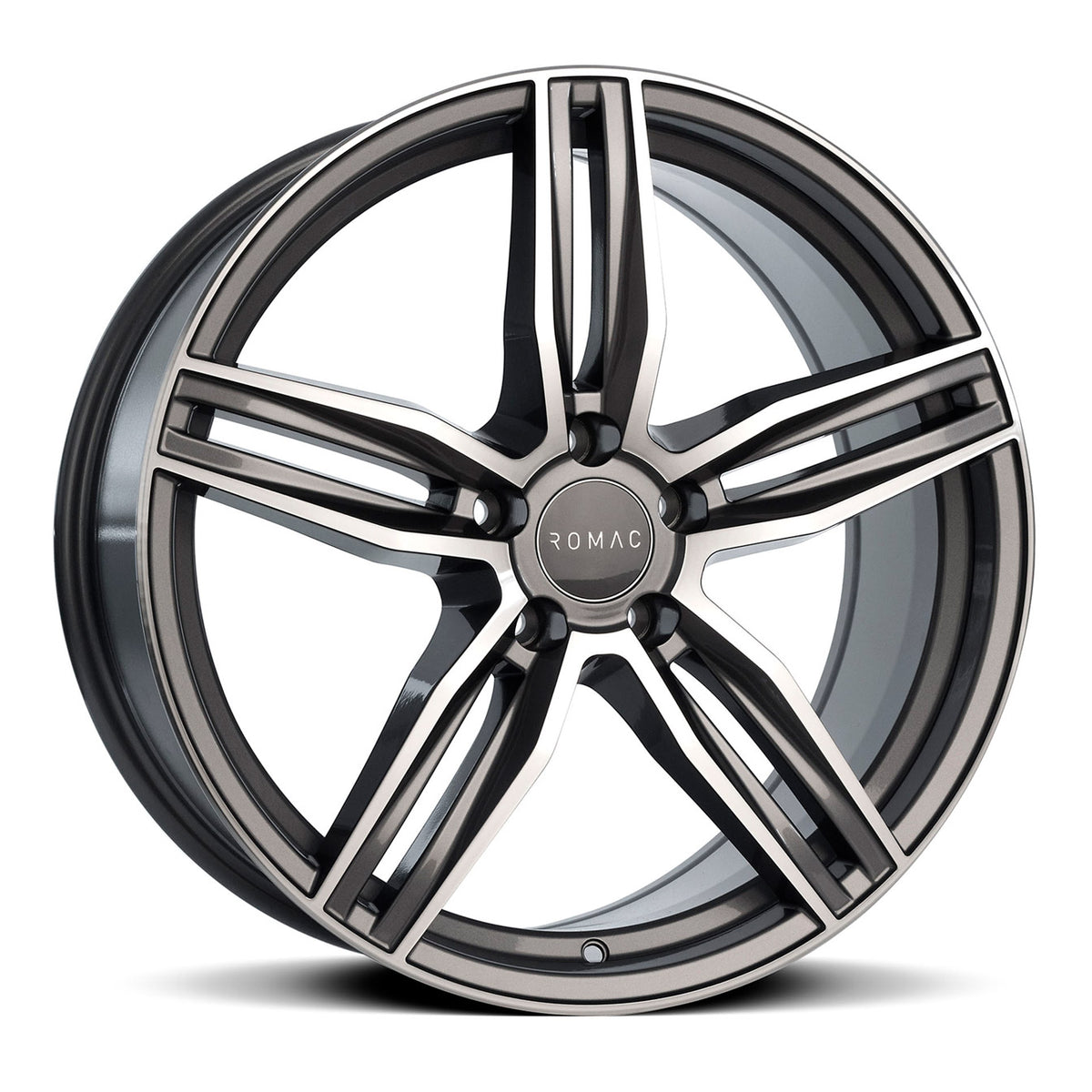 19" Romac Venom Grey Polished 19x8.5 Wheels Rims Fits Audi Q3 8U