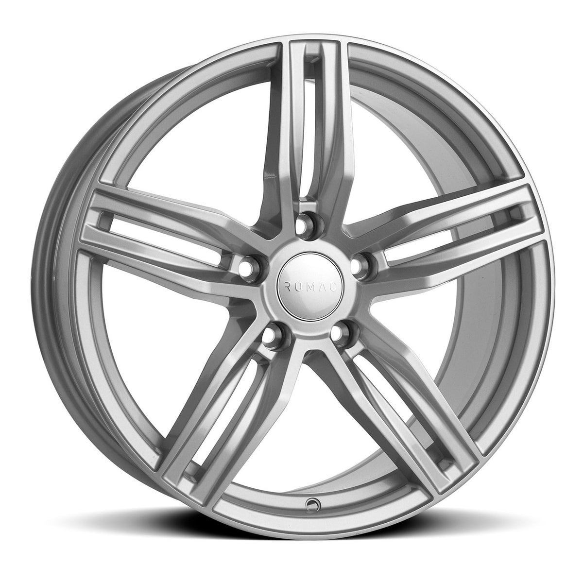 19" Romac Venom Silver 19x8.5 Wheels Rims Fits Audi RS Q3