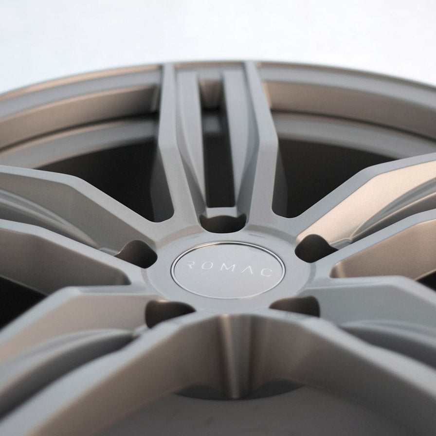 19" Romac Venom Silver Wheels Rims Fits Mercedes E350 E500 E55 E63