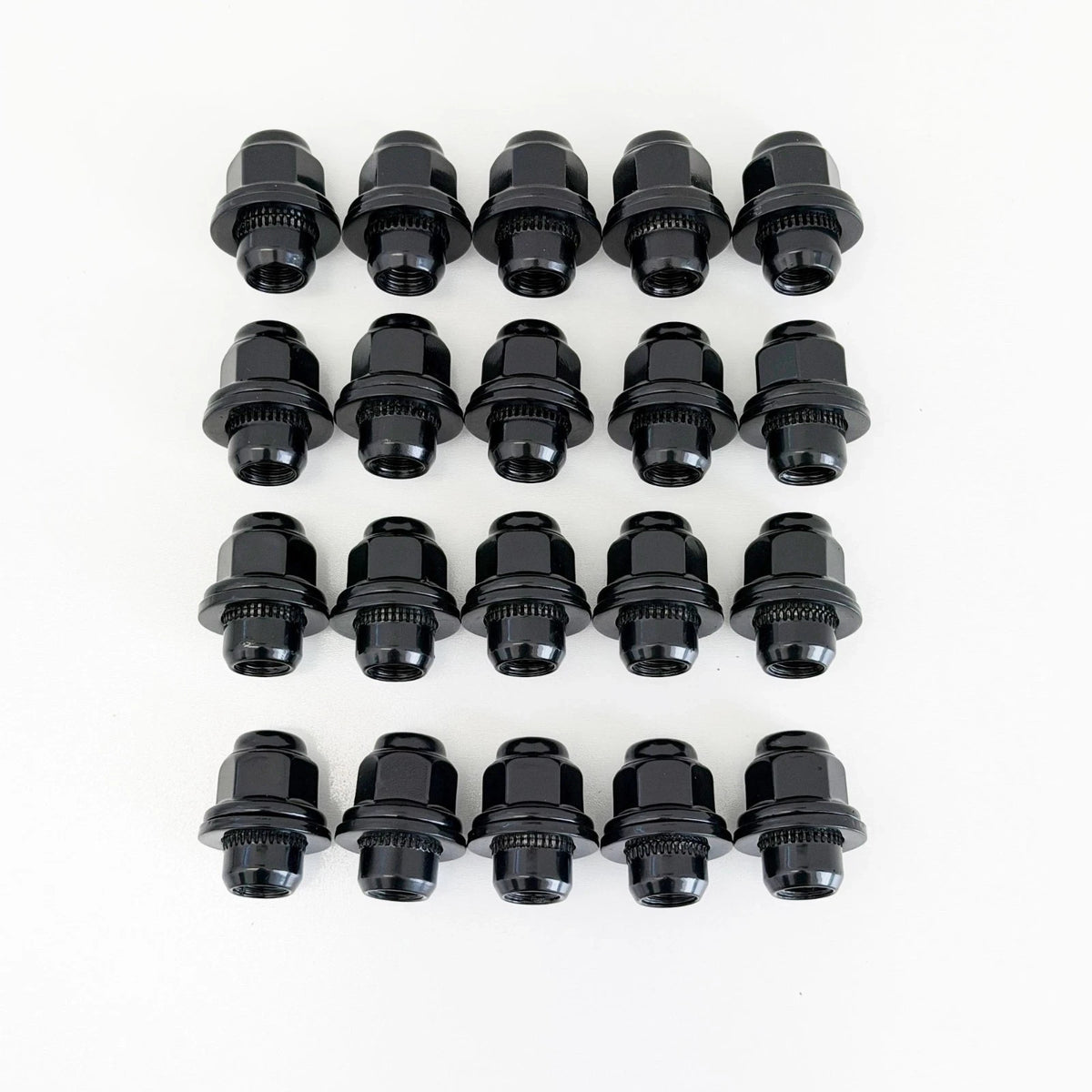 OEM Style Acorn Lug Nuts M12x1.50 – 60° Conical Seat, 21mm Hex (20 Pack) – Black view 5