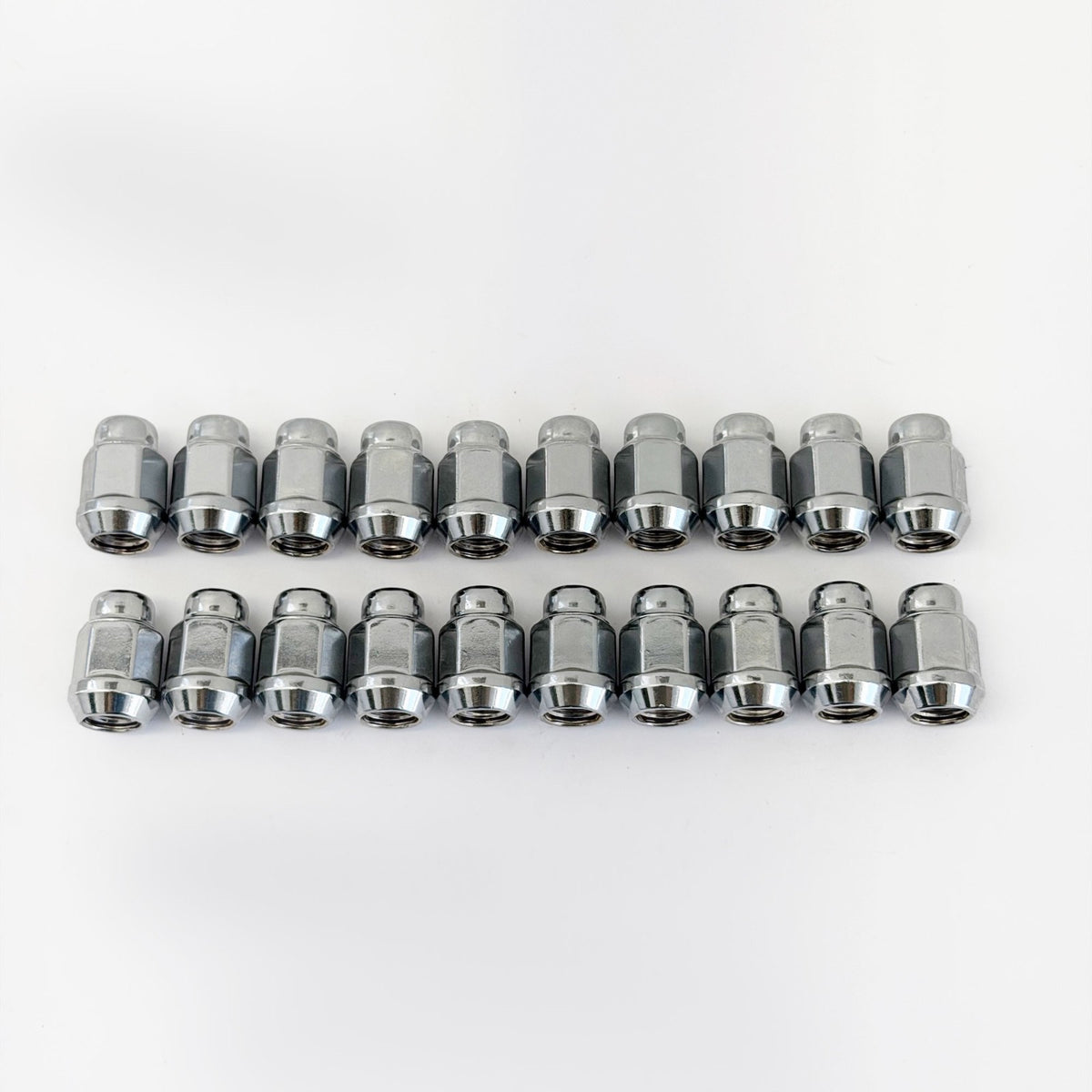 Bulge Acorn Lug Nuts M14x2.00 – 60° Conical Seat, 3/4" Hex (20 Pack) – Chrome view 4