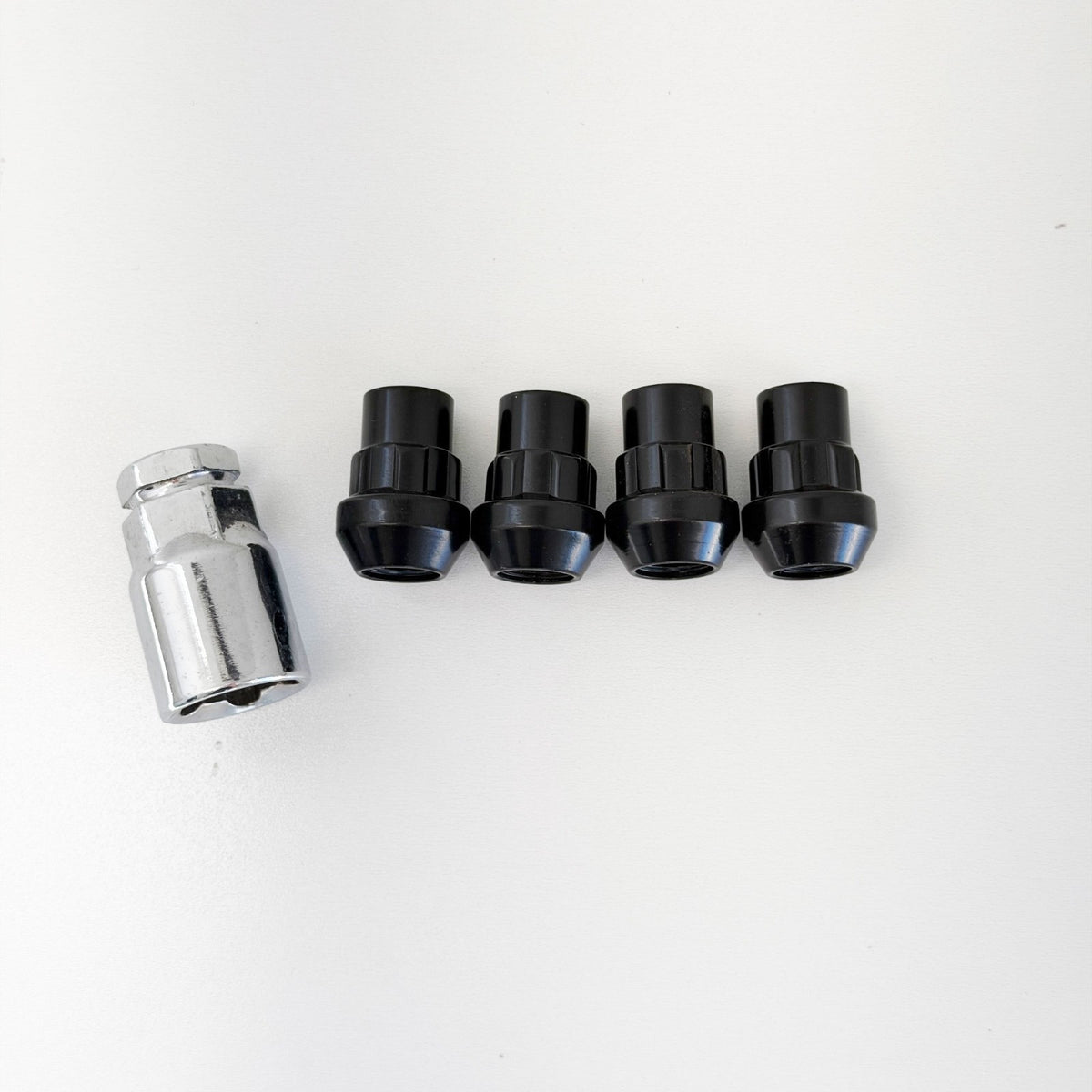 Lug Nut Locks M14x1.50 – 60° Conical Acorn (Set of 4 + Key) – Black view 2