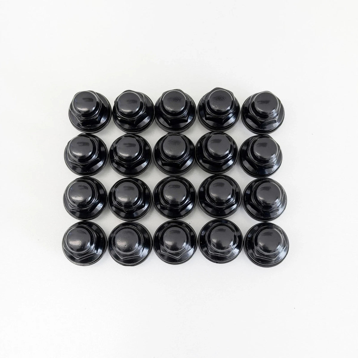 OEM Style Acorn Lug Nuts M12x1.50 – 60° Conical Seat, 21mm Hex (20 Pack) – Black view 2