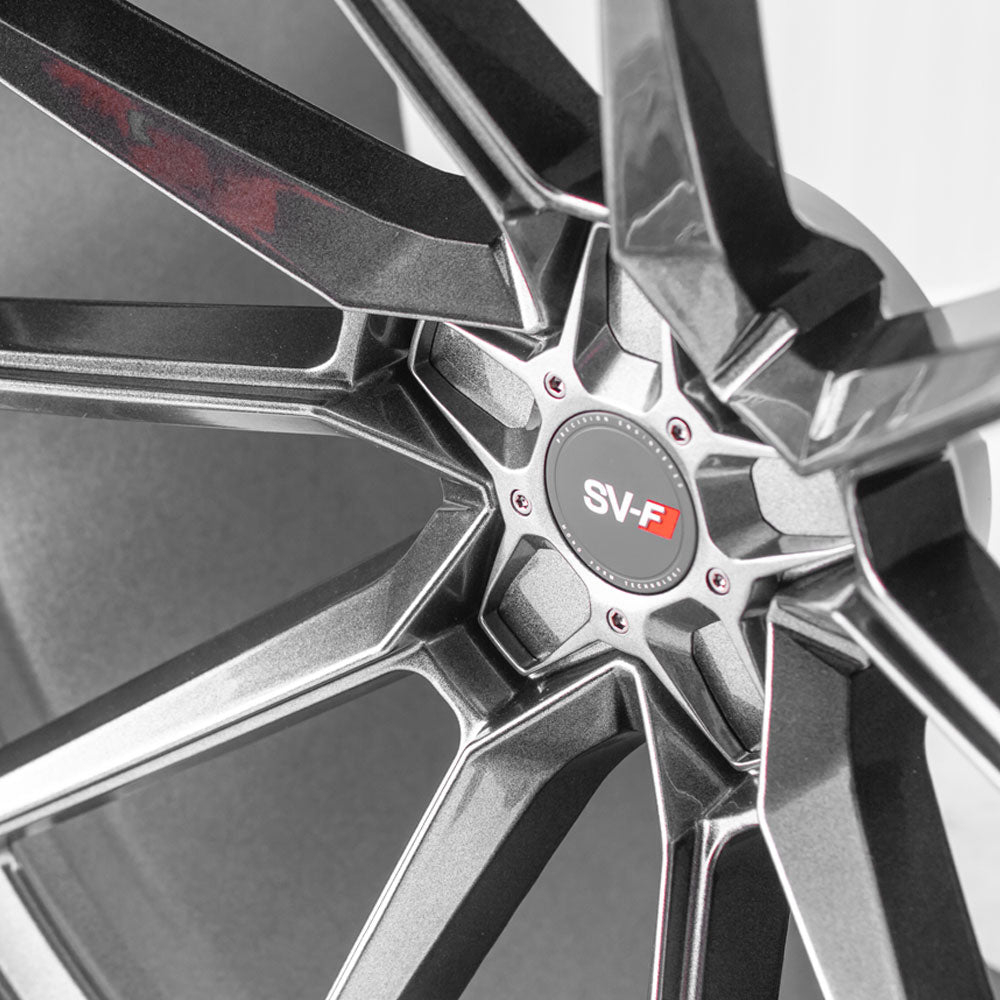 20" SAVINI SV-F4 GRAPHITE CONCAVE WHEELS RIMS FITS DODGE CHALLENGER RT SE