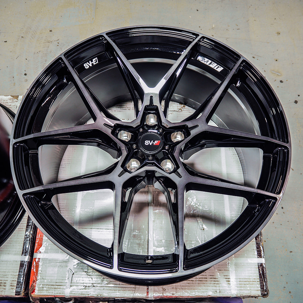 20" Savini SV-F5 Black 20x9 20x10 Forged Concave Wheels Rims Fits Tesla Model X