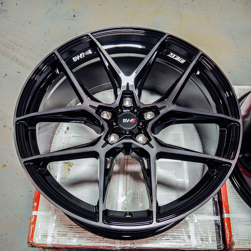 20" Savini SV-F5 Black 20x9 20x10 Forged Concave Wheels Rims Fits Tesla Model X