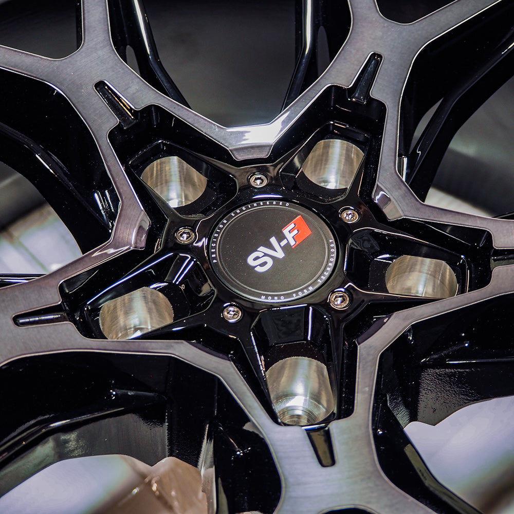 20" Savini SV-F5 Black 20x9 20x10 Forged Concave Wheels Rims Fits Tesla Model X
