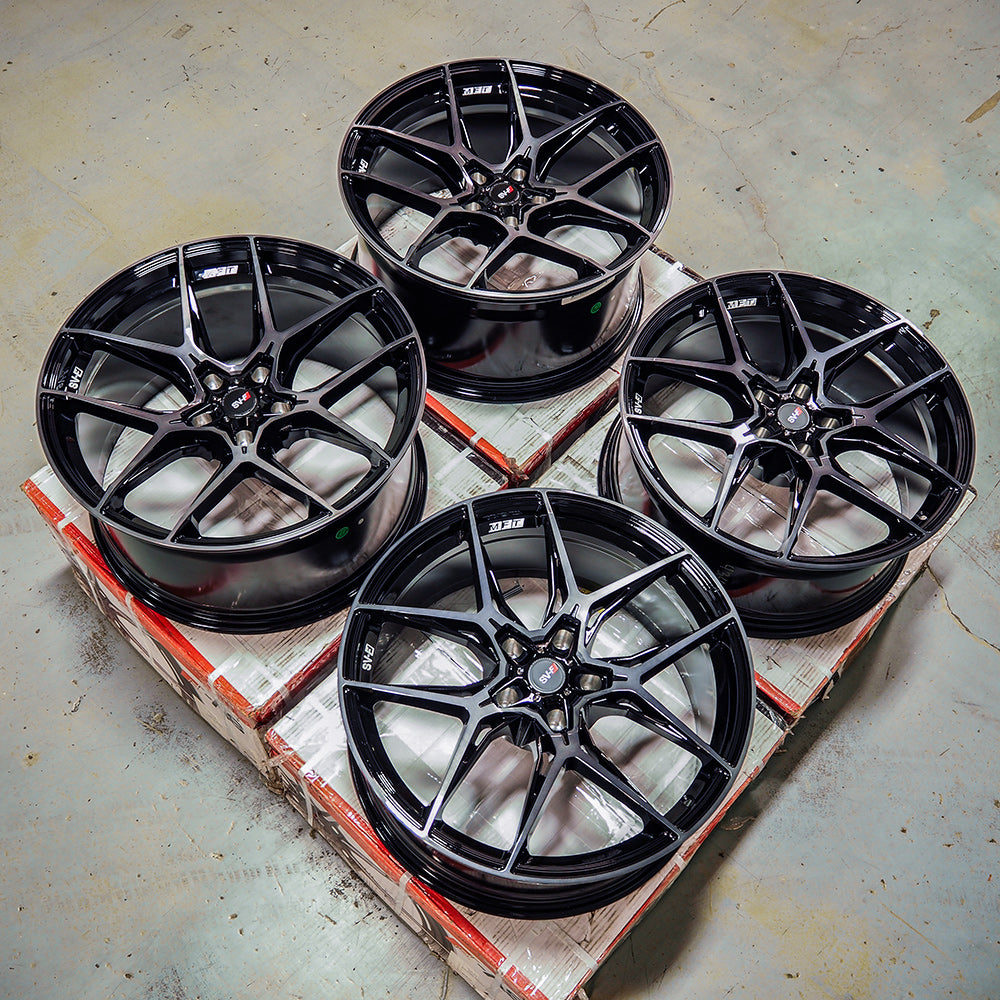 20" Savini SV-F5 Black 20x9 20x10 Forged Concave Wheels Rims Fits Tesla Model X