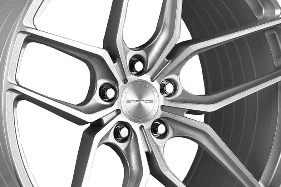 21" STANCE SF03 SILVER CONCAVE WHEELS RIMS FITS BMW G11 G12 740 750 760