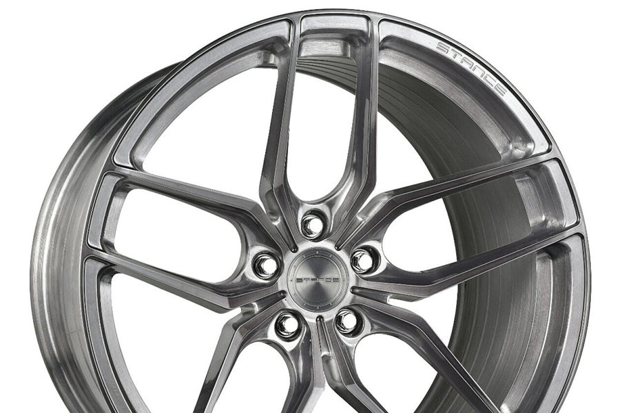 19" STANCE SF03 19X9.5 TITANIUM FORGED CONCAVE WHEELS RIMS FITS AUDI B8 A5 S5