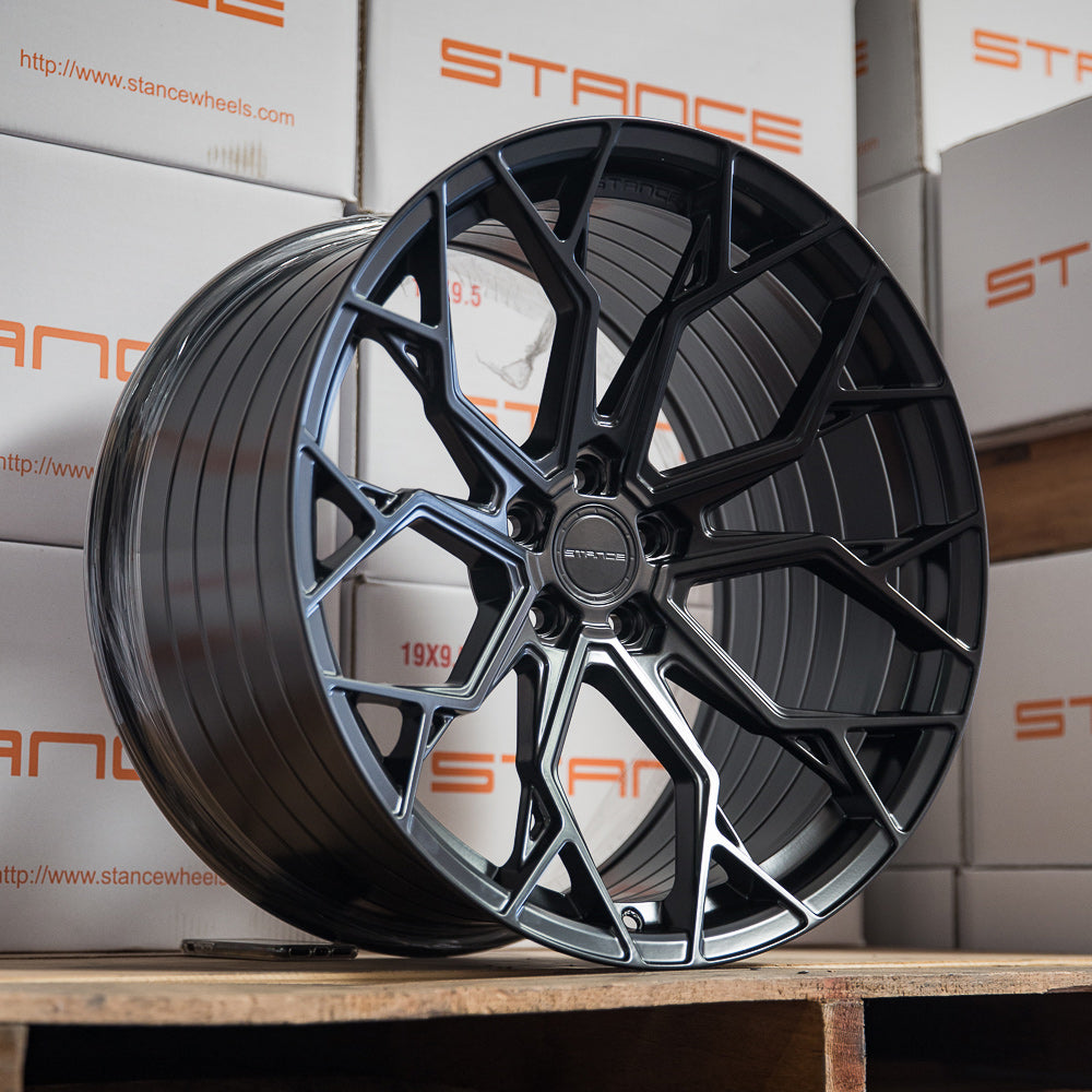 19" Stance SF10 Black Forged Concave Wheels Rims Fits 2013-2022 Honda Accord
