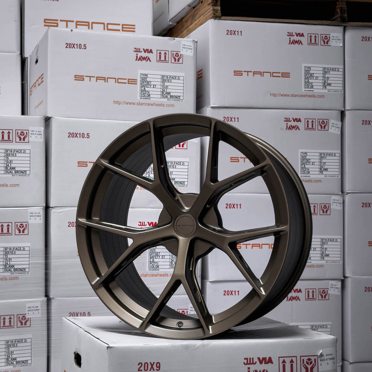 19" Stance SF14 Bronze 19x8.5 19x9.5 Concave Wheels Rims Fits Nissan Maxima