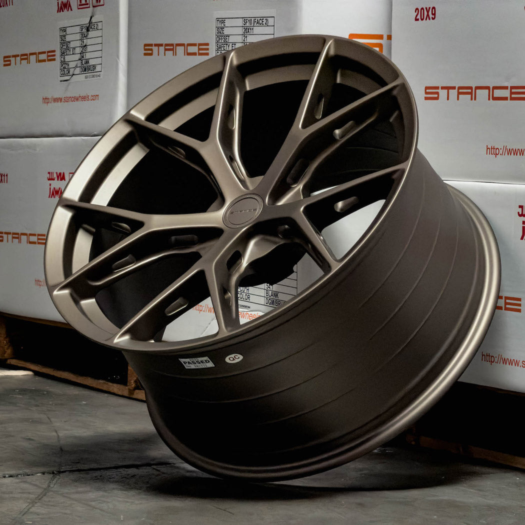 19" Stance SF14 Bronze 19x8.5 Concave Wheels Rims Fits Ford Mustang Mach-E