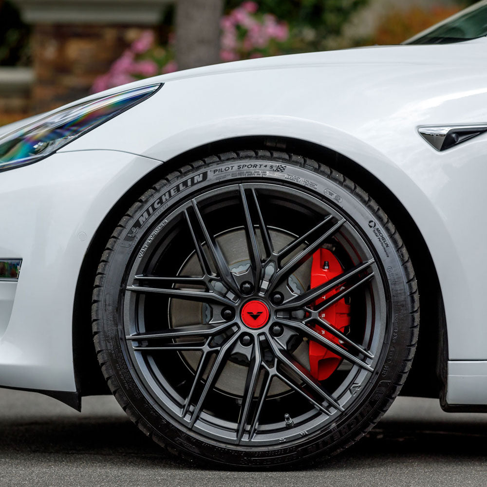 20" VORSTEINER V-FF 112 FORGED CONCAVE GRAPHITE WHEELS RIMS FITS TESLA MODEL 3