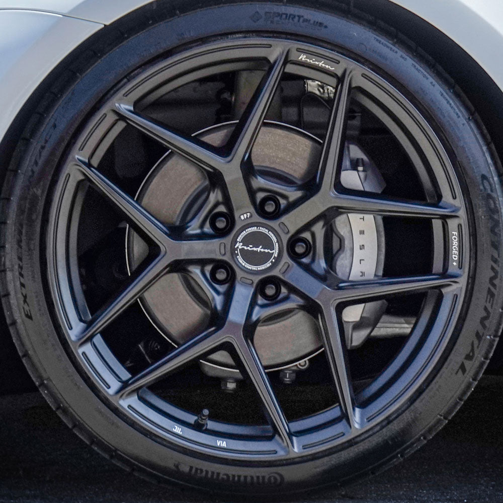 22" Brixton Forged RF7 Black Concave Wheels Rims Fits BMW G12 740 750