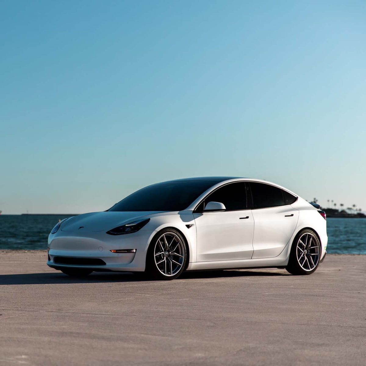 20" HRE FF21 Silver 20x9 20x10 Forged Concave Wheels Rims Fits Tesla Model 3