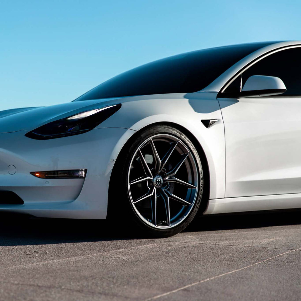 20" HRE FF21 Silver 20x9 20x10 Forged Concave Wheels Rims Fits Tesla Model 3