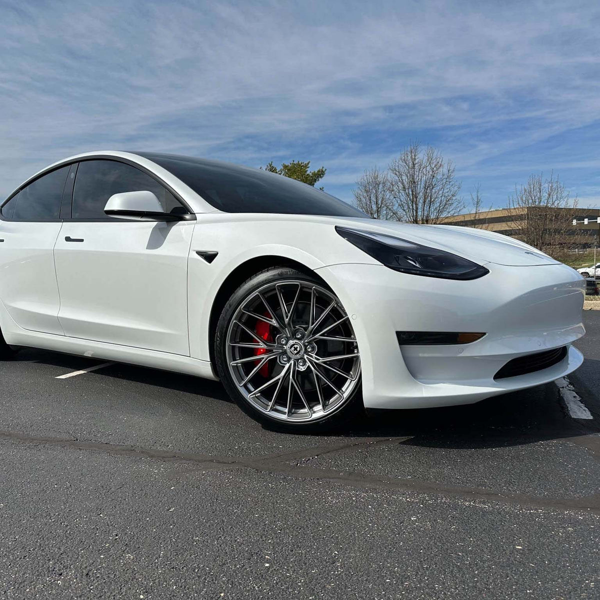 20" HRE FF28 Silver 20x9 20x10 Forged Concave Wheels Rims Fits Tesla Model 3